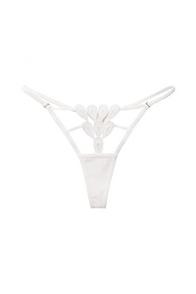 HELLORSOON String Dentelle Femme,Sexy Érotique Maille Transparente Romantique Culotte en Dentelle Tanga pour Femme