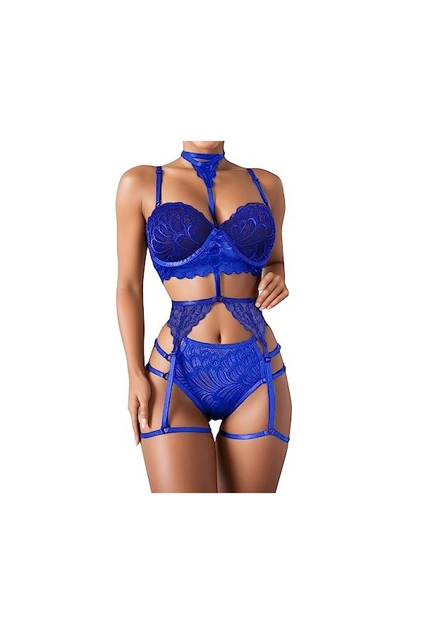 Zannycn Ensemble de lingerie sexy pour femme - Ensemble de sous-vêtements - Tenue sexuelle pour femme - Ensemble de lingerie 