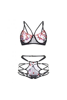 Générique Lingerie Femme Sexy Ensemble de Lingerie Body Teddy Lingerie Culotte Ouverte String Femme Sexy Lingerie Coquine Lin