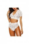 Générique Lingerie Femme Sexy Combinaison Dos Nu en Valentin sous-vêtements Femmes Sexy Lingerie Cuir Femme Sexy Dessous Sexy