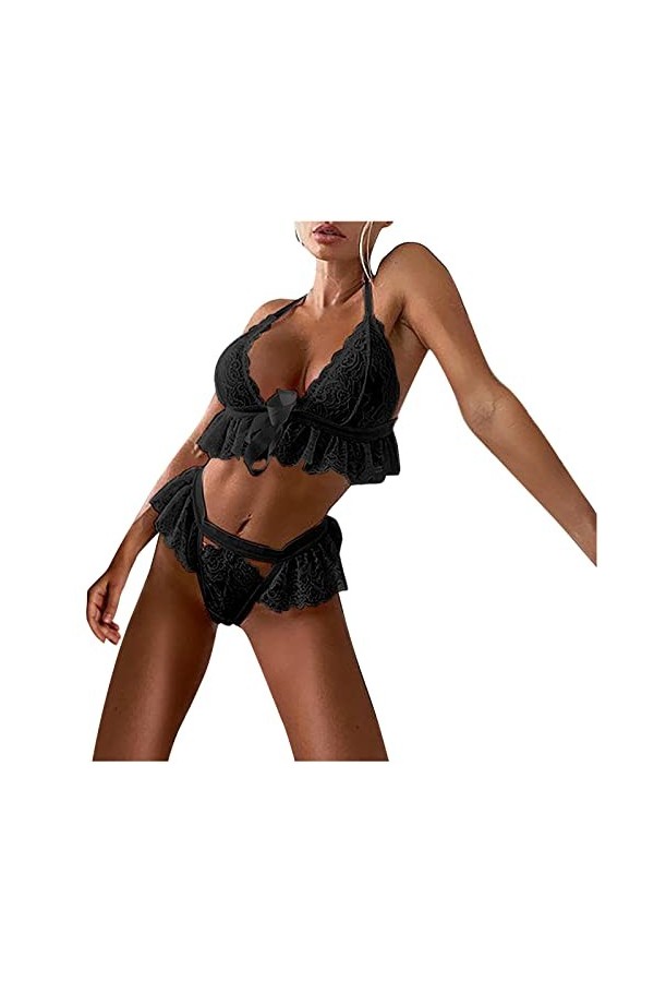 Générique Lingerie Femme Sexy Vêtements Ensemble Lingerie Teddy Lingerie Culotte Ouverte Sexy Hard Lingerie Femme Nuisette Fe