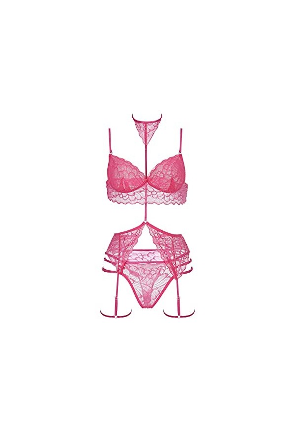Zannycn Ensemble de lingerie sexy pour femme - Ensemble de sous-vêtements - Tenue sexuelle pour femme - Ensemble de lingerie 