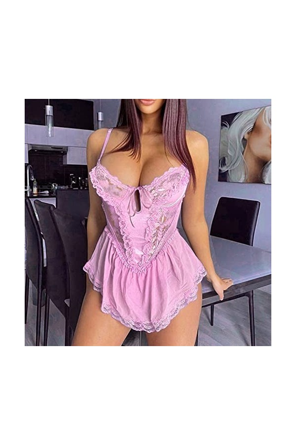 Lingerie Femme Sexy Ensemble Homme Sexy Hot y23k Sexualité Robe Bretelles Solides Femmes sous-vêtements Pyjamas Sexy Lingerie