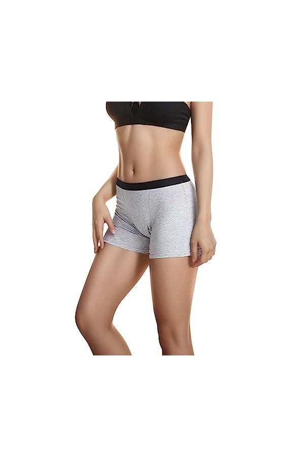SUPTTING Absorbant Boxer sous-Vêtements Quatre Couches Fuite Preuve Physiologique sous-Vêtements avec Serviettes Hygiéniques 
