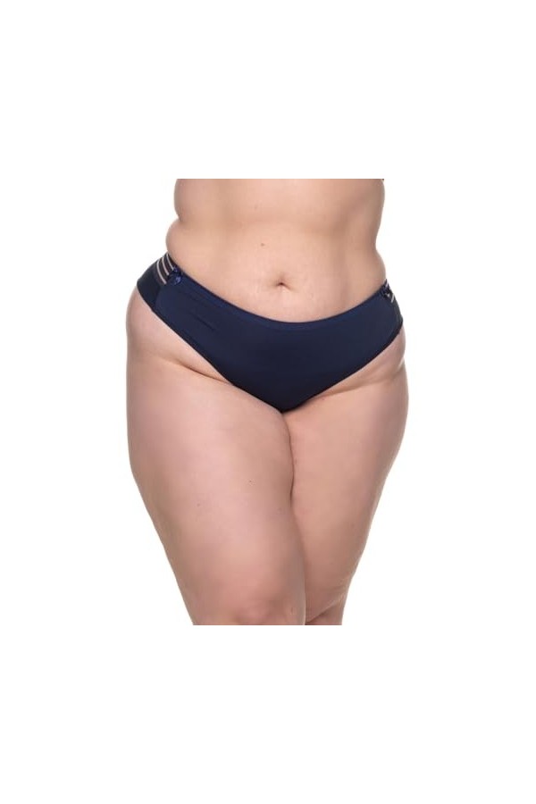 Brasi - Tangas Odette Plus Size: sensualité et confort pour toutes les tailles Tanga Plus Size avec décoration sur les côtés 