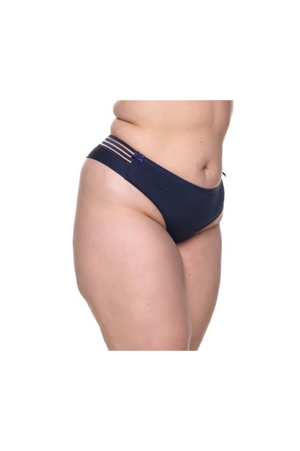 Brasi - Tangas Odette Plus Size: sensualité et confort pour toutes les tailles Tanga Plus Size avec décoration sur les côtés 