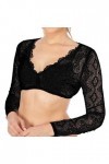 Generisch 1 pièce pour femme - Avec armatures - En dentelle - Élégant - Noir - Pour la fête de la bière - Lingerie sexy - Por