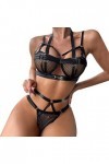 Dessous Damen Sexy Unterwäsche Schwarz Sexy Set Reizwäsche Body Suit V-Ausschnitt Dessous Unterwäsche Body Damen Sexy Dessous