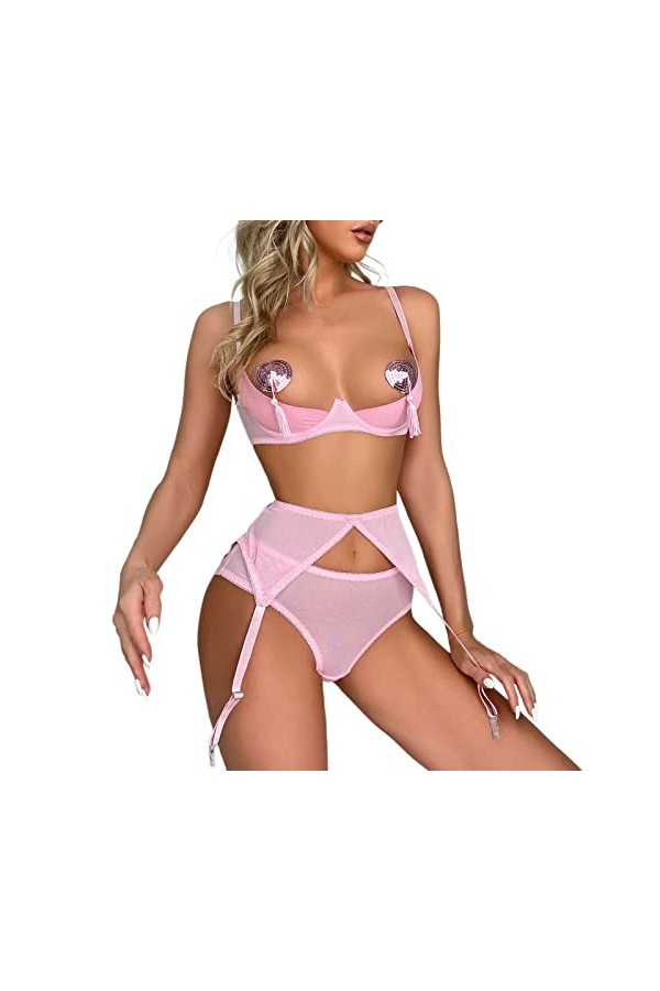 Lingerie Sexy Femme Coquine Hot Lingerie Sexy Ensemble Sexy Lingerie Sexy en Dentelle Classique Ensemble de Lingerie Pas Cher