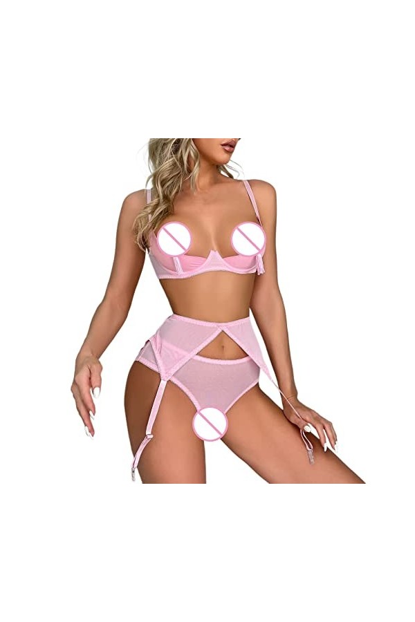 Lingerie Sexy Femme Coquine Hot Lingerie Sexy Ensemble Sexy Lingerie Sexy en Dentelle Classique Ensemble de Lingerie Pas Cher