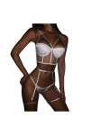 Lingerie Femme Sexy Ensemble Homme Sexy Hot y*2k Femmes Sexy Transparent Lingerie Dentelle Maille Brillant Argent Bretelles B