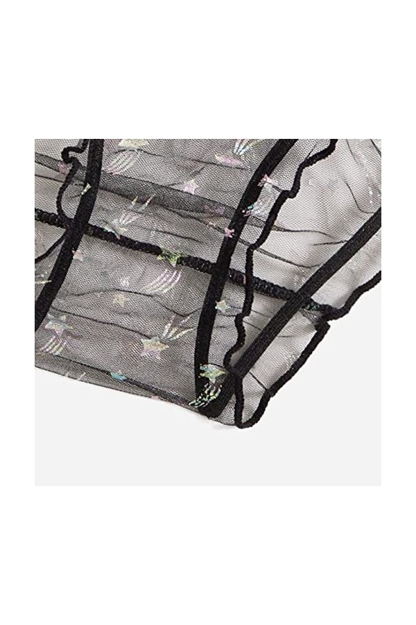 Lingerie Femme Sexy Ensemble Homme Sexy Hot y2*k Femmes Mode Impression Maille Lingerie Dentelle Lingerie Trois pièces Ensemb