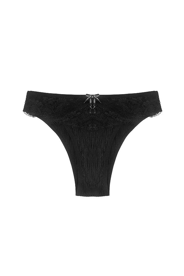 Dentelle Culotte sous-Vêtements Coton String Femme V Taille Respirant Poil Incarné Sexy Tanga sans Couture Culottes Basse Tra
