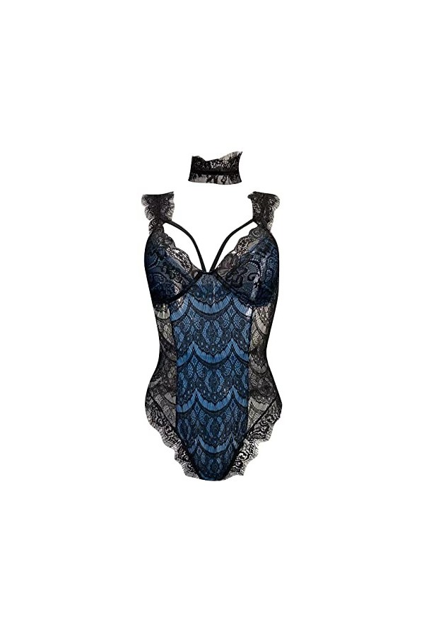 Lingerie Sexy Femme Taille Haute sous-vêtements Sexy déshabillé vêtements de Nuit sous-vêtements en Dentelle Culotte en Dente