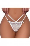 HELLORSOON String Ficelle Femme,Sexy Charmant Ficelles Charmantes Séduisant String en Dentelle Culotte Coton