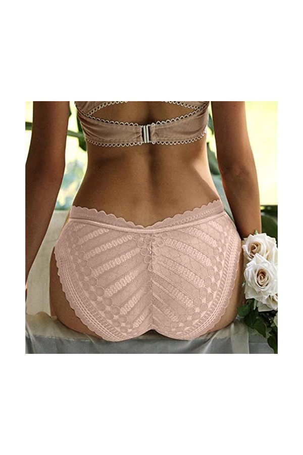 HELLORSOON String Dentelle Femme,Sexy Féminin Ficelles Charmantes Tendre String en Dentelle Culotte Dentelle