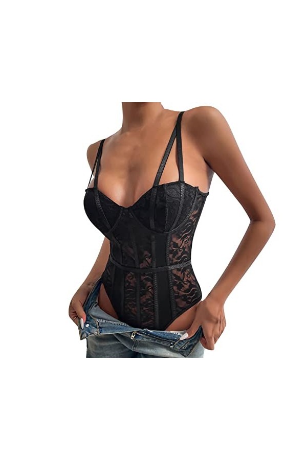 Lingerie Erothique Sexy Slutty Hot Harnais Robe Ouverte Teddy Lingerie Erotisme Night Wear Grande Taille Nuit Body Sexy Chemi