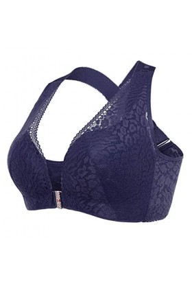 Ensemble Lingerie Robuste Soutien-Gorge de Levage de Posture Extra-élastique avec Fermeture à lavant pour Femmes Lingerie Se