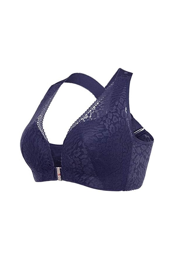 Ensemble Lingerie Robuste Soutien-Gorge de Levage de Posture Extra-élastique avec Fermeture à lavant pour Femmes Lingerie Se