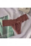 HELLORSOON String Ficelle Femme,Sexy Séduction Ouvertures Provocantes Échancré Culotte en Dentelle Shorty pour Femme