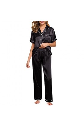 Lingerie Robe de nuit transparente sexy en satin pour femme Robe de nuit décontractée sexy Costume court et violette Ensemble