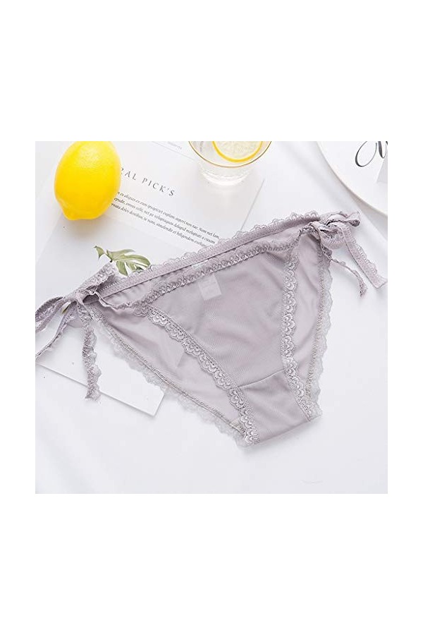 sous-Vetements Femme Ouvert Culottes Sexy String Chic Panties Dentelle Pas Cher Erothique Transparente Tangas Thong Confortab