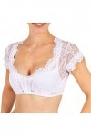 Chemisier Dirndl en dentelle pour femme - Corset pour femme - Bralette Crop Top sexy pour la fête de la bière - Sexy - Soutie