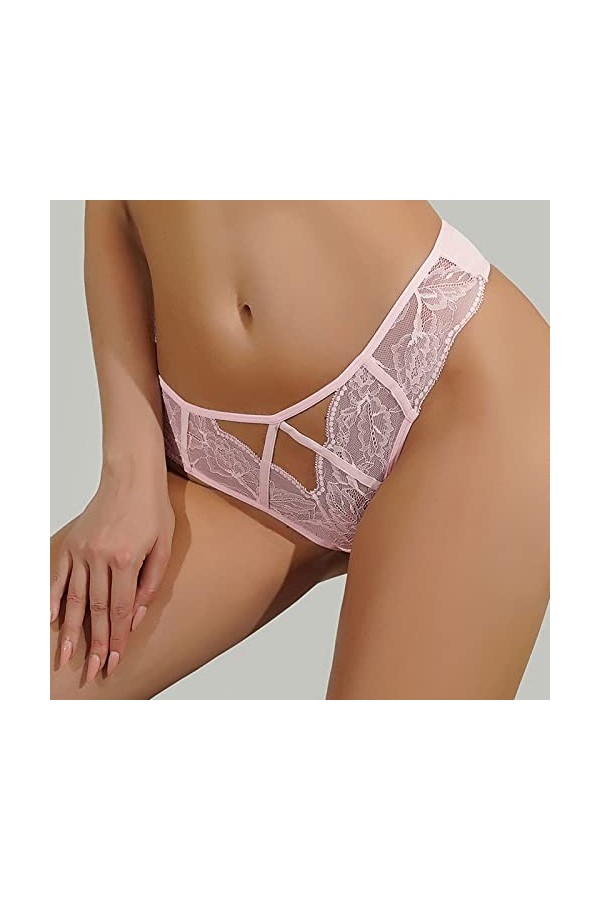 HELLORSOON String pour Femme,Sexy Coquin Ouvertures érotiques Style Romantique Culotte en Dentelle Culotte Dentelle