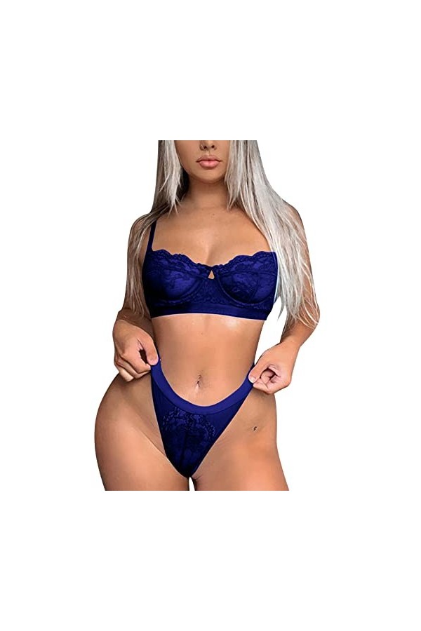 Lingerie Sexy Femme Femmes Sexy Lingerie Dentelle Dentelle Soutien-Gorge Et Culotte Deux Pièces Femmes Lingerie Ensemble Viny