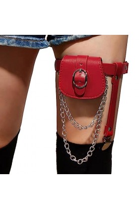 L_Shop Femmes Jambe jarretière Petit Sac à Main Sac à Main Cuisse Harnais avec Clips réglable jarretelle élastique Cuisse Ann