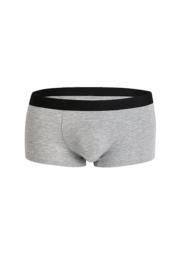 Yorggvel Sous-vêtements pour homme Sex Solid Boxer sans couture en soie glacée Slip Slip Slip Homme Sexy Slips érotiques Slip