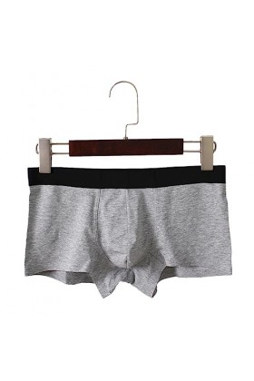 Yorggvel Sous-vêtements pour homme Sex Solid Boxer sans couture en soie glacée Slip Slip Slip Homme Sexy Slips érotiques Slip