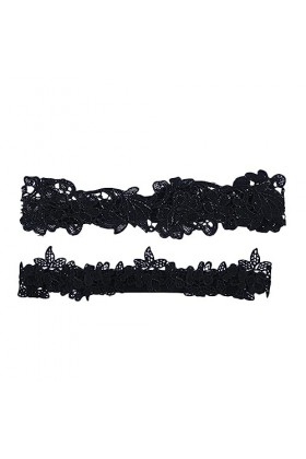 Abaodam Ensemble De 2 Pièces Jarretière Fleur Porte-Jarretelles De Mariée Jarretière De Mariage Floral Jarretières De Mariage