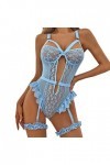 Body Femme Dentelle Sexy Teddy Lingerie Sous-vêtements sexy en dentelle pour femmes Costume Combinaison sexy Combinaison en d