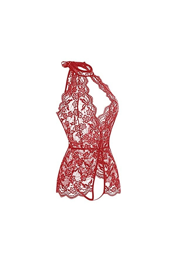 ADMAY Ensemble de sous-vêtements femme sexy dentelle soutien-gorge coton d06 femmes mode body lingerie jeu de rôle lingerie s