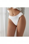 HELLORSOON Culotte Dentelle Femme,Sexy Féminin Maille Transparente Style Romantique Culotte en Dentelle Culotte Coton