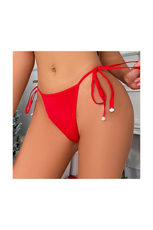 HELLORSOON String Ficelle Femme,Sexy Body Ouvertures Provocantes Échancré Culotte en Dentelle Culotte éChancréE