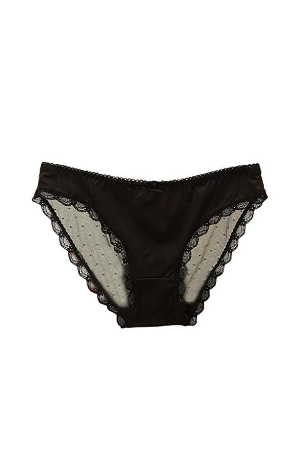 HELLORSOON String Ficelle Femme Doux Sexy Lace Dentelle Échancré String Ouvert Séduction Résille Volants sous-vêtements Culot