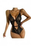 ADMAY Ensemble de sous-vêtements sexy en dentelle pour femme - Soutien-gorge en coton d11 - Lingerie sexy - Jeu de rôle - Cos