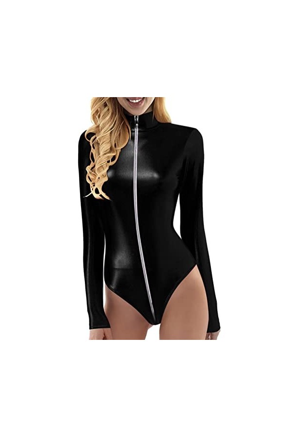 2023 New y25k Style Lingerie sous-vêtements érotiques en Cuir Brillant PU pour boîte de Nuit en Cuir Brillant pour Femmes Ens