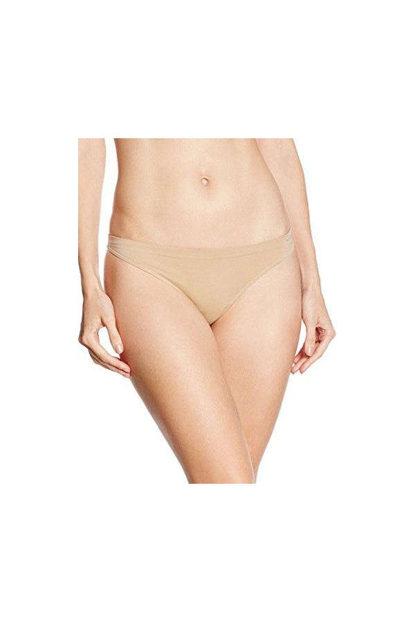 Unno DIM Basic Tanga Sin costuras String, Couleur Peau, L-XL Femme