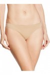 Unno DIM Basic Tanga Sin costuras String, Couleur Peau, L-XL Femme