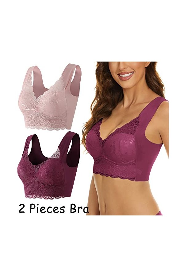 Soutien-gorge en dentelle - Grande taille - Soutien-gorge pour femme - Sous-vêtements - Sexy - Grand soutien-gorge tubulaire 
