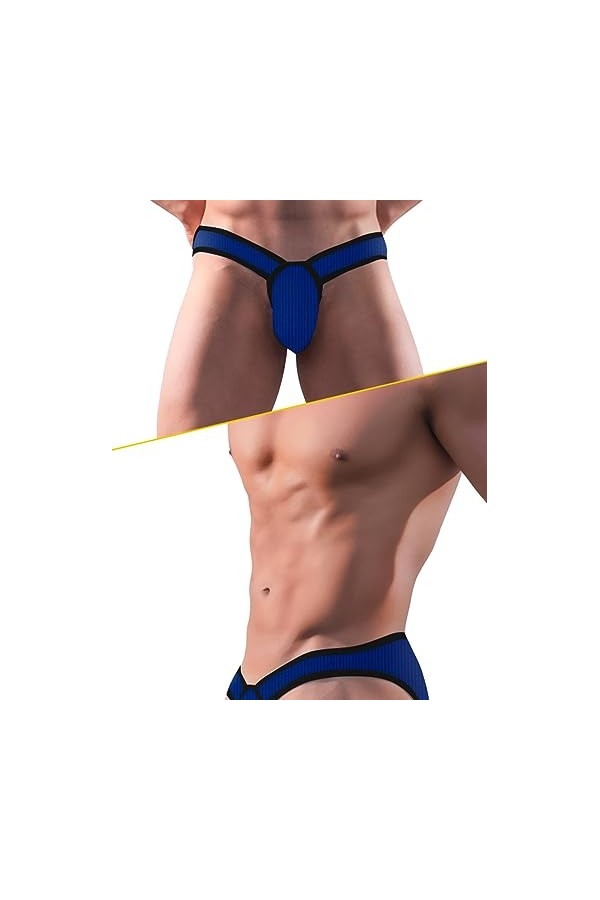 MACIUM G-Strings Sexy pour Hommes sous-vêtements pour Hommes Bikini Sexy Maillot De Bain Poche Avant Triangle Bas Taille Bass
