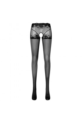 UOWEG Collants sans Entrejambe Brillants à lhuile pour Femmes Collants Extensibles Lingerie de Sport Sexy Lingerie Combinais