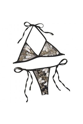 sous-vêtements érotiques Soutien-Gorge à Trois Points T Pantalon Trois Femmes brodées sous-vêtements Sexy Dentelle sous-vêtem