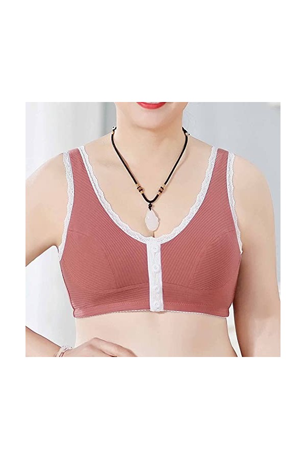 Soutien-gorge de sport en dentelle réglable et respirant pour femme - Bordure avant extra élastique - Lingerie sexy pour cosp