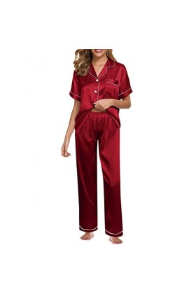 Lingerie Robe de nuit transparente sexy en satin pour femme Robe de nuit décontractée sexy Costume court et violette Ensemble