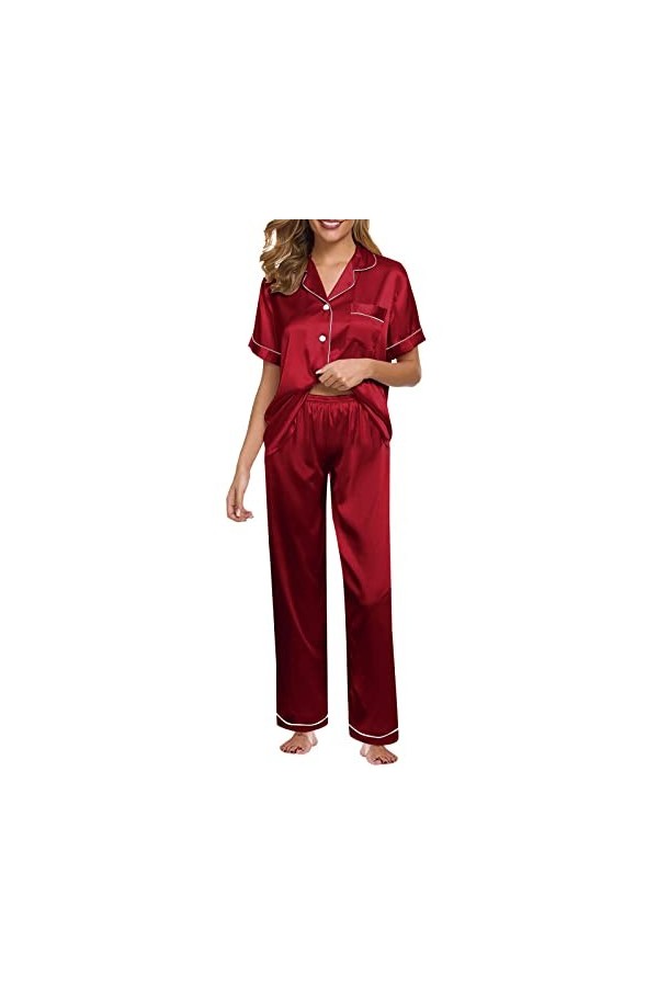 Lingerie Robe de nuit transparente sexy en satin pour femme Robe de nuit décontractée sexy Costume court et violette Ensemble