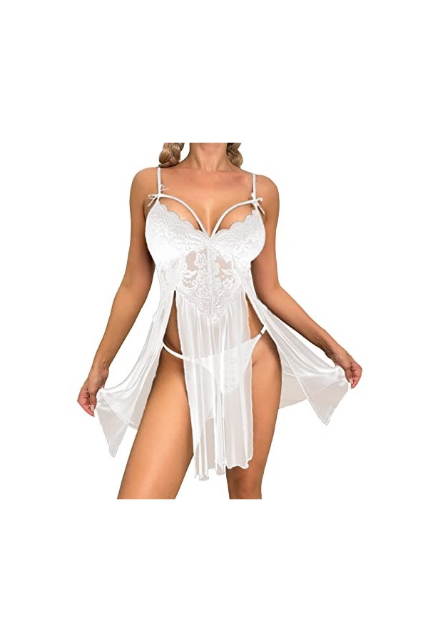 Lingerie Nuisette Femme Sexy Lingerie Babydoll Erothique Uniforme Sexy Robe Transparente Tenu Sexy Hot Nuisette Sexy Sensuell